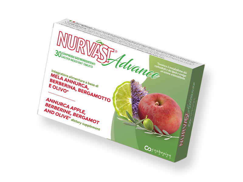 integratore alimentare a base di estratti di mela Annurca, Berberina, Bergamotto e Olivo
